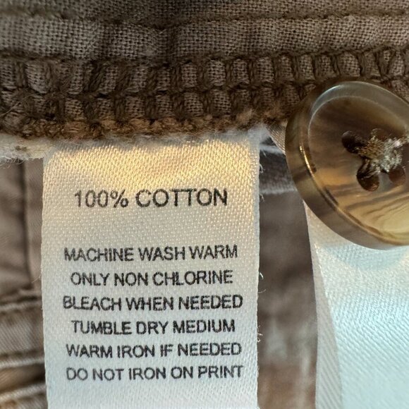 Ann Taylor Loft mocha color chino shorts size 10 - Picture 8 of 8